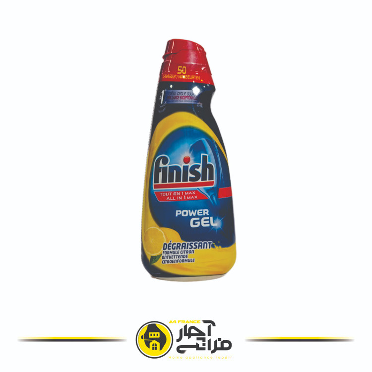 Finish dishwashing gel 50 times use with lemon scent