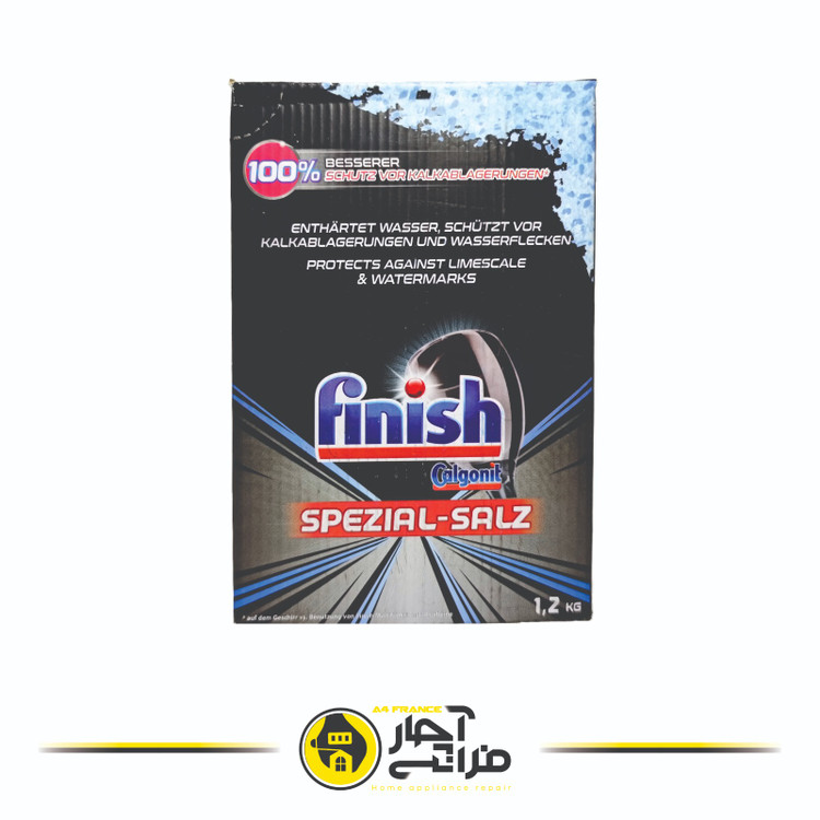 Dishwashing salt finish