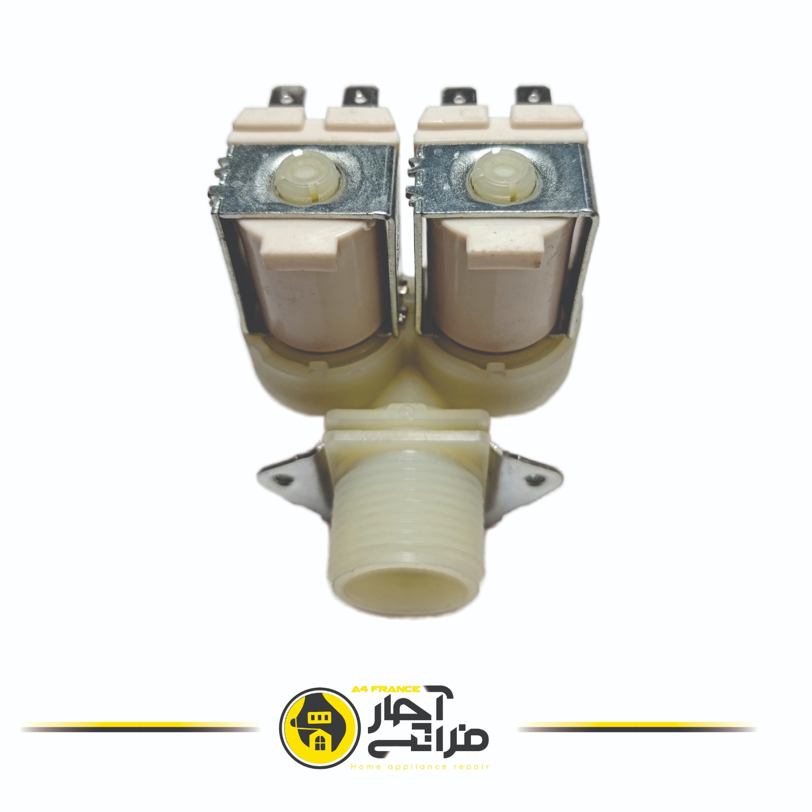 Twin washing machine solenoid valve