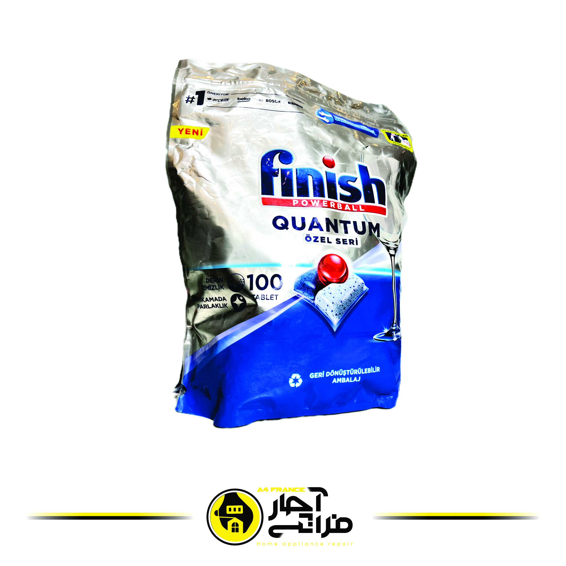 Finish Quantum Original Turkish Dishwasher Tablets 100 Pieces