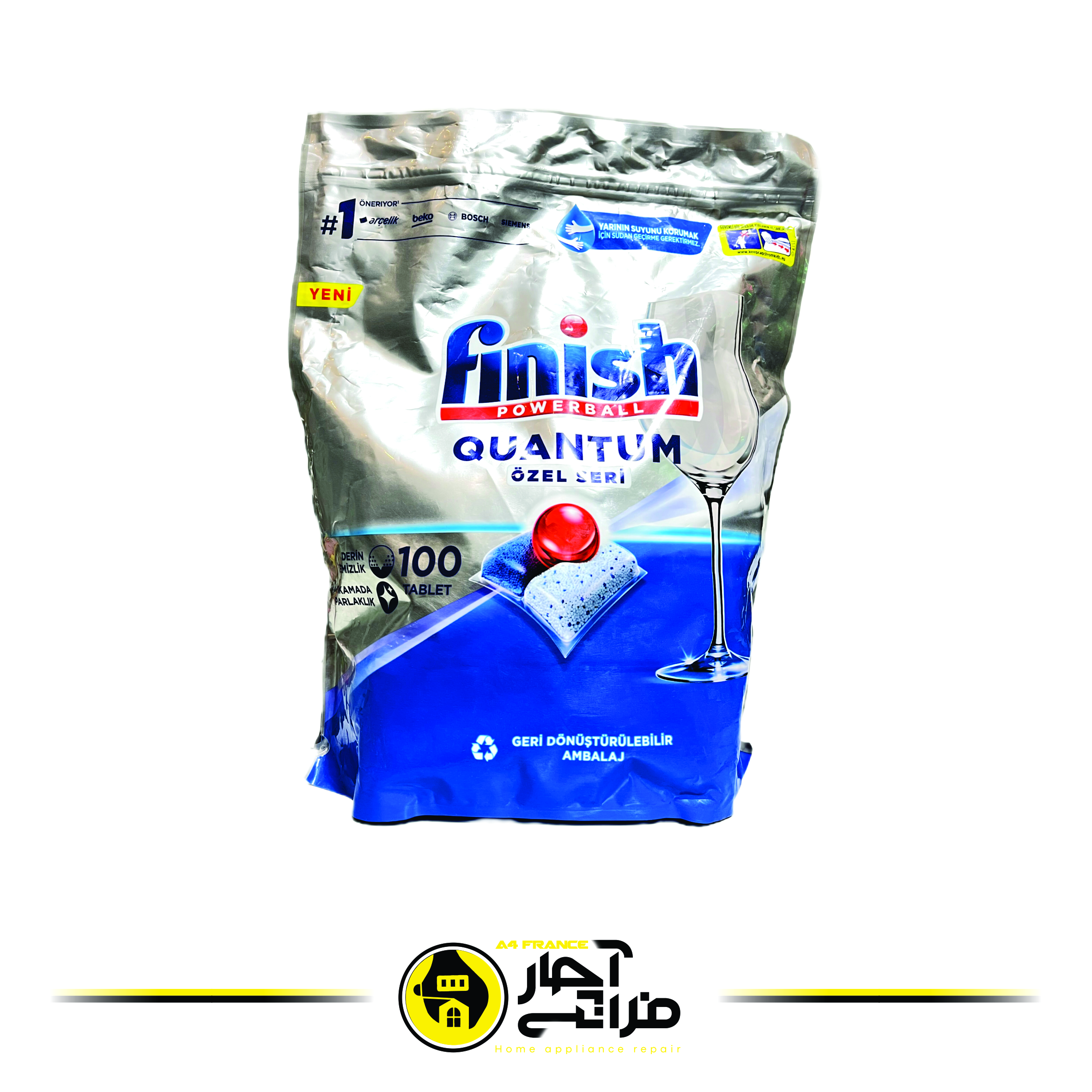 Finish Quantum Original Turkish Dishwasher Tablets 100 Pieces