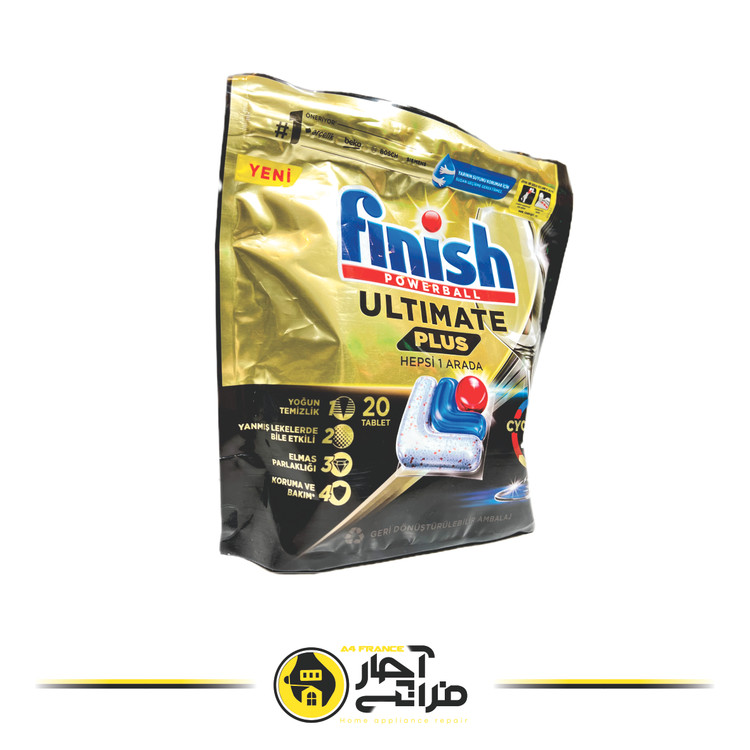 Finish Ultimate Plus dishwasher tablets, 20 pieces, original Turkish brand