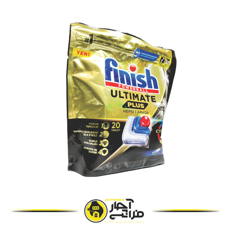Finish Ultimate Plus dishwasher tablets, 20 pieces, original Turkish brand