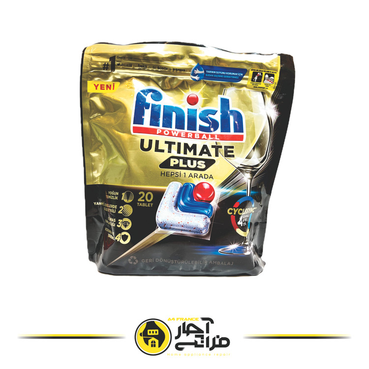Finish Ultimate Plus dishwasher tablets, 20 pieces, original Turkish brand