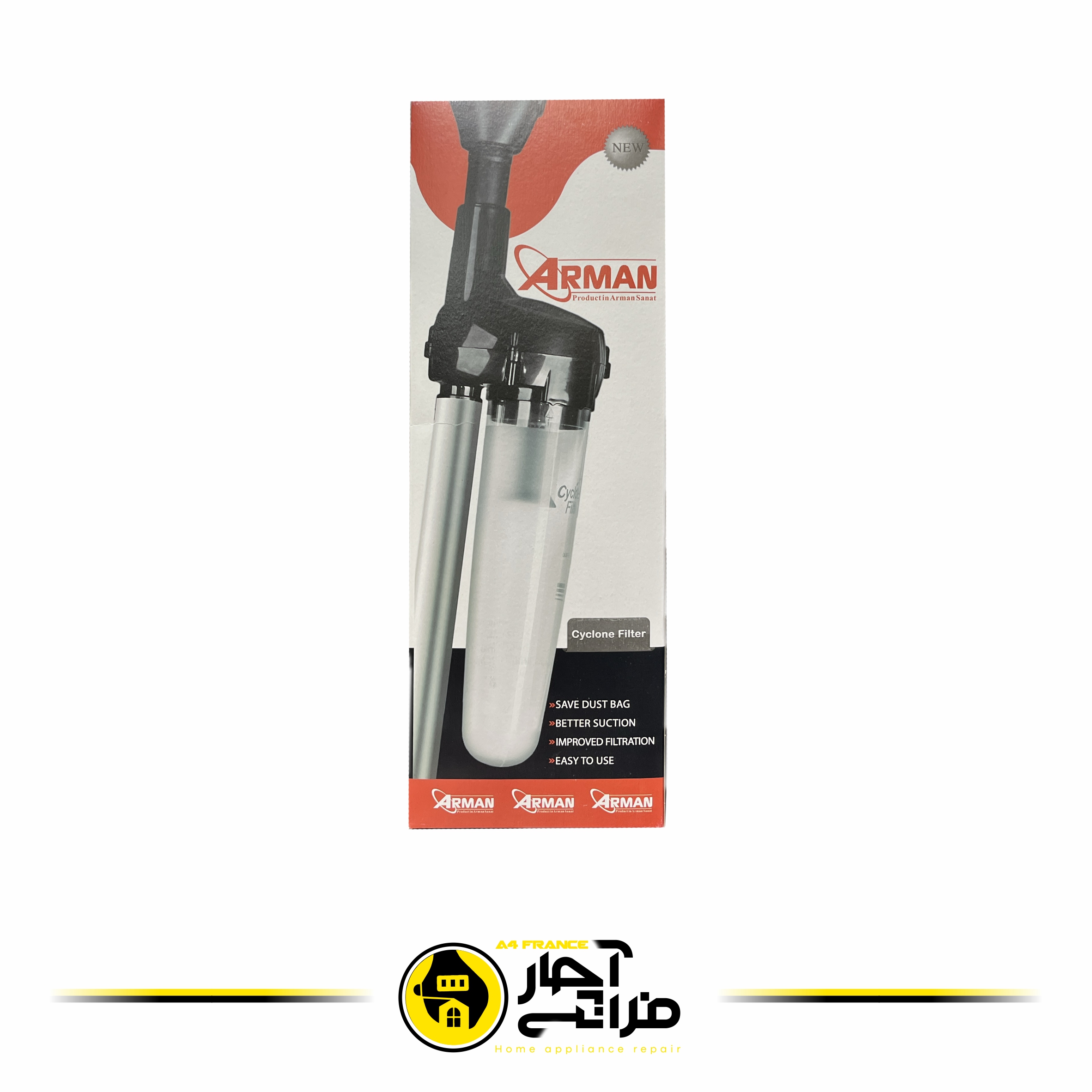 Vacuum cleaner rotary filter Arman