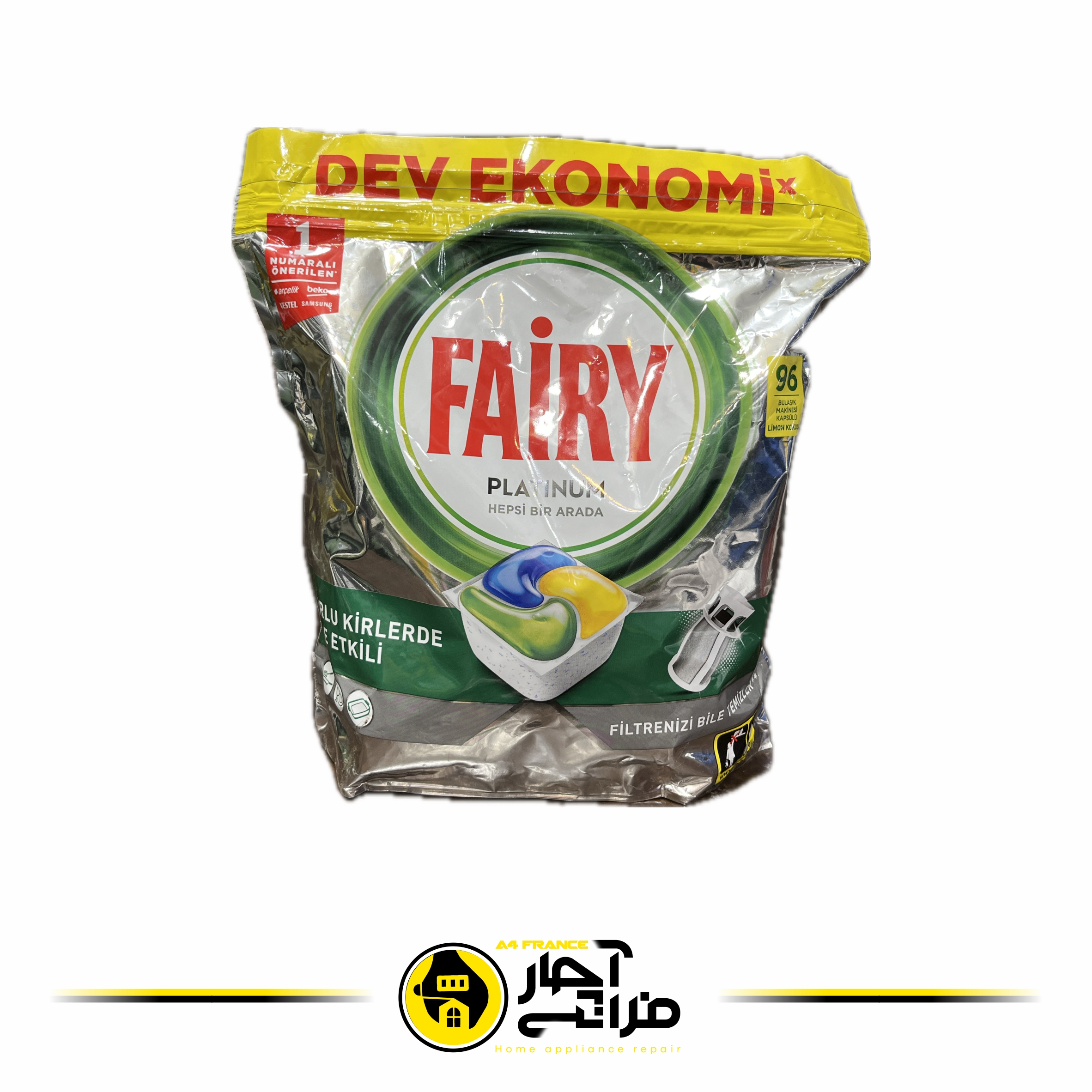 Fairy Original Turkish Dishwashing Tablets 96 Pieces