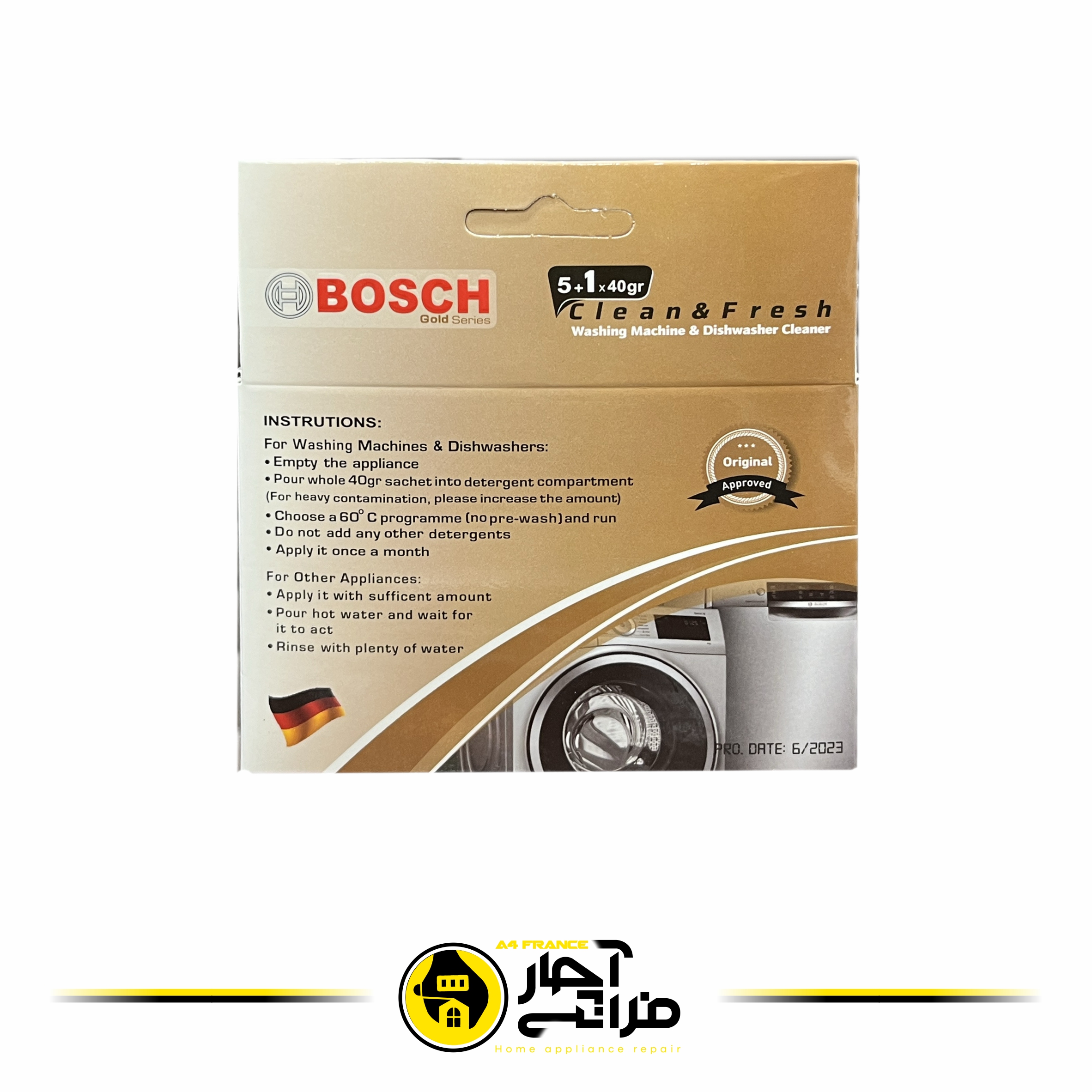 Bosch dishwasher powder descaler