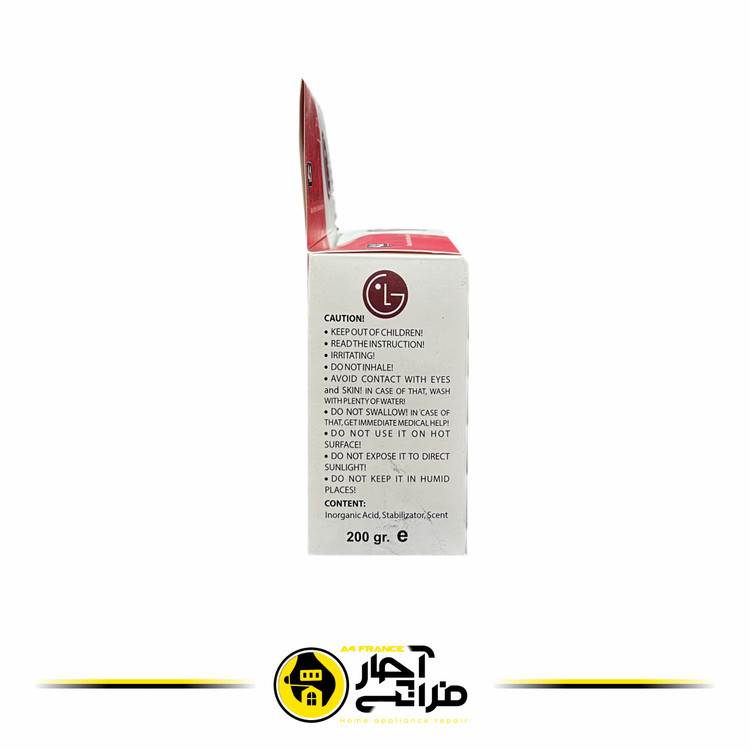 LG dishwasher powder descaler