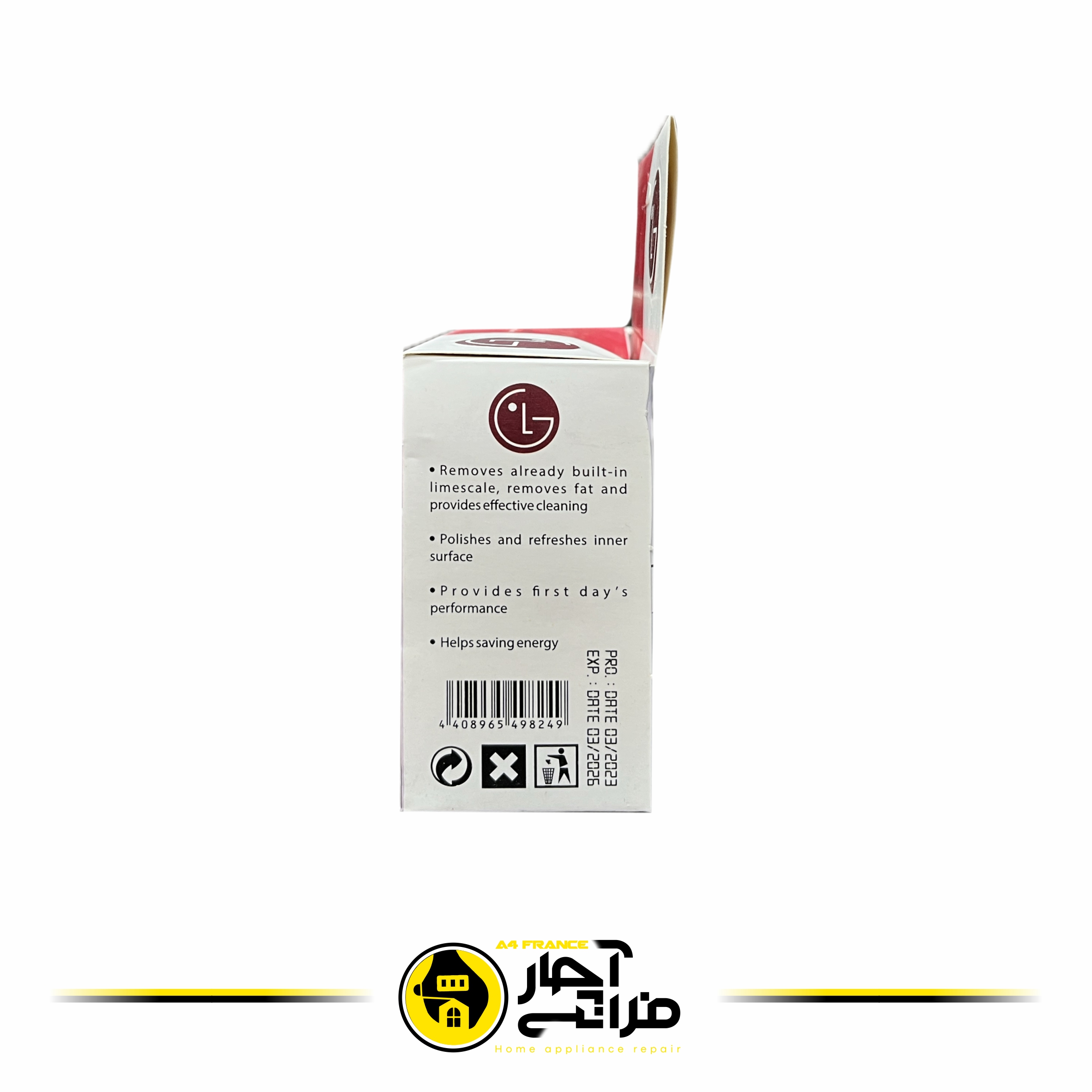 LG dishwasher powder descaler