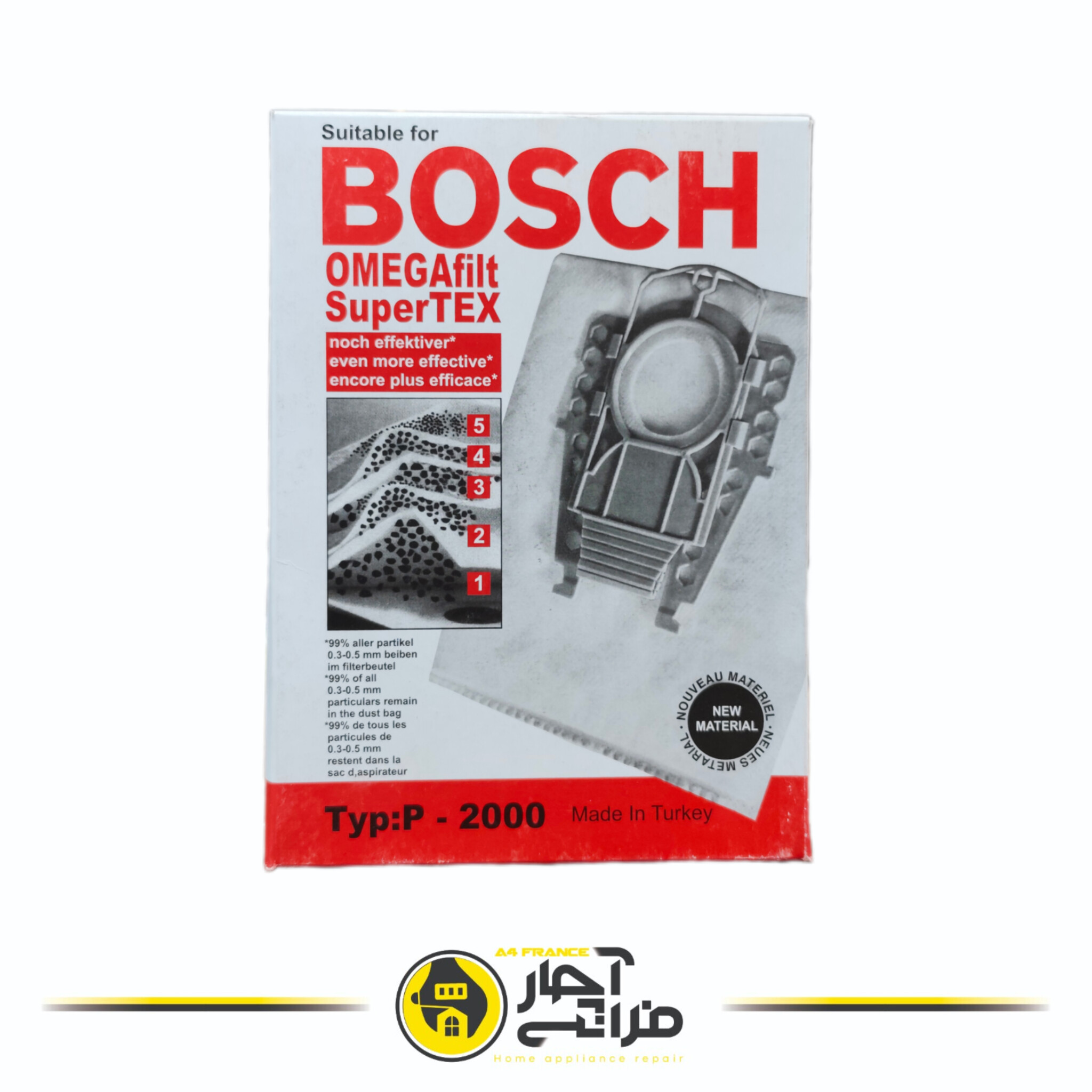Bosch Type P 2000 Series Disposable Bag Original Turkey